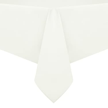 Romanstile 100 Waterproof PVC Tablecloth Rectangle Oil Spill Proof Stain Resistant Vinyl Table Cloth Wipe Clean Plastic Table Covers for KitchenDiningParties 60 x 102 Inch Ivory