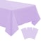RCFFDL 3 Pack Pastel Purple Disposable Tablecloth 54 x 108 Lilac Purple Plastic Table Covers Decorative Rectangle Tablecloth for Parties Events Wedding Inddors Outdoors