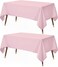 Utopia Kitchen Rectangle Table Cloth 2 Pack60x102 Inches Pink Tablecloth Machine Washable Polyester Table Cover for Dining Buffet Parties Picnics Events Weddings and Restaurants