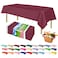 ZIMPLEWARE Premium Berry Plastic Table Cloth Disposable 12 Pk Plastic Tablecloths for Rectangle Tables 54in x 108in Party Table Cloths Disposable for 6ft to 8ft Rectangle Tables