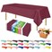 ZIMPLEWARE Premium Berry Plastic Table Cloth Disposable 12 Pk Plastic Tablecloths for Rectangle Tables 54in x 108in Party Table Cloths Disposable for 6ft to 8ft Rectangle Tables