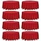 Fivenl 8 Pack Premium Round Tablecloth 108 Inch Red Round Table Covers Bulk Washable Polyester Fabric Round Table Clothes for Wedding Party Reception Banquet Buffet Restaurant Red 108 Inch
