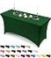 Utopia Kitchen Spandex Tablecloth 1 Pack6FT Emerald Green Tight Fitted Washable and Wrinkle Resistant Stretch Rectangular Patio Table Cover for Event Wedding Banquet Parties72Lx30Wx30H Inch