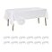 Fokitut 12 Pack Waterproof Rectangle Tablecloth 60x120 InchStain Resistant and Wrinkle Polyester Table Cloth Fabric Table Cover for Kitchen Dining Wedding Party Holiday DinnerWhite