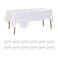 Fokitut 12 Pack Waterproof Rectangle Tablecloth 60x120 InchStain Resistant and Wrinkle Polyester Table Cloth Fabric Table Cover for Kitchen Dining Wedding Party Holiday DinnerWhite