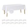 Fokitut 12 Pack Waterproof Rectangle Tablecloth 60x120 InchStain Resistant and Wrinkle Polyester Table Cloth Fabric Table Cover for Kitchen Dining Wedding Party Holiday DinnerWhite