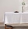 EVERLY Pure Linen Hemstitch Tablecloth100 Stonewashed French Linen tablecloths for Kitchen Dining Rectangle Tables60x132Inch Machine Washable Christmas Thanksgiving Organic TableclothWhite