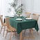 maxmill Textured Rectangular Tablecloth Water Resistance Antiwrinkle Spillproof Soft Jacquard Table Cloth for Dining Room Buffet Banquet Parties and Holiday Dinners 60 x 104 Inch Hunter Green