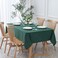 maxmill Textured Rectangular Tablecloth Water Resistance Antiwrinkle Spillproof Soft Jacquard Table Cloth for Dining Room Buffet Banquet Parties and Holiday Dinners 60 x 104 Inch Hunter Green