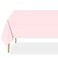 QIKSION Pink Plastic Table Cloth Disposable 6 Pack 54 x 108 Inch Tablecloths for Valentines Easter Mothers Day Decorations Baby Shower Birthday Party Rectangle Table Cover