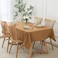 maxmill Textured Rectangle Harvest Tablecloth Water Resistant Wrinkle Free SpillProof Soft Table Cloth for Fall Harvest Thanksgiving Parties Dinner Decoration Table Cover 60 x 84 Inch Amber Bronze
