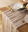 Vitalizart Cheesecloth Table Runner 10ft Gauze Boho Rustic Nude Cheese Cloth Table Runner for Wedding Bridal Shower Fall Thanskgiving Decoration 120 Inches