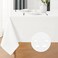 Veblandy Rectangle 10 Feet Tablecloth 60x144 inch Linen Textured Table Cloth Stain and Wrinkle Resistant Washable Polyester Decorative Table Cover Waterproof for Dining Buffet and Camping White