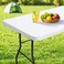 homing Rectangle Table Cloth Cover Waterproof Polyester Elastic Fitted Tablecloth Fits for 6 Foot Folding Tables Washable Table Protector for Picnic Camping Outdoor White 30 x 72