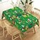 Heyfary Merry Christmas Tablecloth Xmas Green Elf Winter Birthday Party Decoration Holiday Home Kitchen Dining Room Rectangular Table Decor 60104
