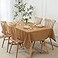 maxmill Textured Rectangular Tablecloth Water Resistance Antiwrinkle Spillproof Soft Jacquard Table Cloth for Fall Harvest Thanksgiving Parties and Holiday Dinners 60 x 104 Inch Amber Bronze