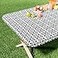 misaya Rectangle Vinyl Table Cloth Elastic Fitted Flannel Backed Tablecloth 100 Waterproof Plastic Table Cover Fits 6 Foot Folding Tables for Picnic Camping Outdoor Black 30 x 72