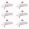 Blissource White Table Cloth Rectangle Tablecloth 60x102 Inch 6 PackPolyester Table Cloth for 6 Foot Rectangle TablesWrinkle Resistant Washable Table Cover for PartiesWeddingDining and Camping