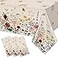 YIDAKO 3 Pcs Spring Floral Tablecloth Butterfly Wildflower Plastic Disposable Tablecloth Rectangle Table Covers for Easter Birthday Wedding Mothers Day Tea Party Supplies and Decorations54 x 108 Inch