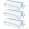 MASHAN 3Pcs White and Light Blue Tablecloth Party DecorationsPlastic White Table Cloth Printed Baby Blue Table Runner Disposable Rectangle Cover for Birthday Baby Shower Wedding Party54 x108 Inch