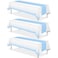 MASHAN 3Pcs White and Light Blue Tablecloth Party DecorationsPlastic White Table Cloth Printed Baby Blue Table Runner Disposable Rectangle Cover for Birthday Baby Shower Wedding Party54 x108 Inch