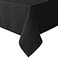 H.VERSAILTEX HVERSAILTEX Linen Textured Table Cloths 60 x 104 Inch Premium Solid Tablecloth SpillProof Waterproof Table Cover for Dining Buffet Feature Extra Soft and Thick Fabric Wrinkle Free Black