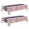 Childom 2 Pack Patriotic TableclothsPatriotic Decorations 54 x 108 Disposable American Flag Tablecloths for Event AccessoriesPlastic Table Cloth for VeteransJuly 4thPicnicDinnerParty Supplies