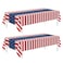 Childom 2 Pack Patriotic TableclothsPatriotic Decorations 54 x 108 Disposable American Flag Tablecloths for Event AccessoriesPlastic Table Cloth for VeteransJuly 4thPicnicDinnerParty Supplies