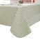 Walrus Heavy Duty Vinyl Tablecloth with Flannel Backing Waterproof OilProof Plastic Table Cloth StainResistant Wipeable Rectangle or Square Table Cover for Indoor and Outdoor Stripe 52X70 Inch