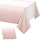 FunnyPars 3 Pack Ombre Rose Gold Plastic Tablecloth for Parties Gradient Pastel Rose Gold Disposable Tablecloths for Rectangle Tables Light Pink Sprinkle Table Cover for Wedding Birthday Party 54 x 10