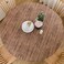 LIBERECOO Round Vinyl Fitted Tablecloth with Flannel Backing Elastic Edge Table Cover Waterproof StainResistant Wipeable Tablcloths Fits 4556 Round Tables
