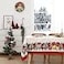 Wewoch Christmas Tablecloth 60x84 Water Resistant Polyester Table Cloth with Bell Print Ideal for Indoor Kitchen Holiday Dcor