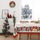 Wewoch Christmas Tablecloth 60x84 Water Resistant Polyester Table Cloth with Bell Print Ideal for Indoor Kitchen Holiday Dcor