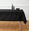 Solino Home Linen Black Tablecloth 54 x 72 Inch Cotton Linen Hemstitch Rectangular Tablecloth Machine Washable Table Cloth for Summer