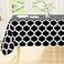 Smiry Rectangle Table Cloth Waterproof Vinyl Tablecloth with Flannel Backing for Rectangle Tables Wipeable Spillproof Plastic Tablecloths for Dining Camping Indoor and Outdoor 52x70 Black