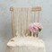 Asiuriys Ivory Gauze Table Runner Cheesecloth Table Runner 120 inches Long Tulle Beige Bohemian Rustic Tablecloth Wedding Bridal Shower Decor