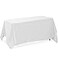 Lann's Linens Lanns Linens 90 x 132 Inch Rectangular Tablecloth Washable Polyester Fabric Table Cloth for Dining Tables Parties Restaurants Weddings White