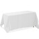 Lann's Linens Lanns Linens 90 x 132 Inch Rectangular Tablecloth Washable Polyester Fabric Table Cloth for Dining Tables Parties Restaurants Weddings White
