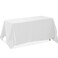 Lann's Linens Lanns Linens 90 x 132 Inch Rectangular Tablecloth Washable Polyester Fabric Table Cloth for Dining Tables Parties Restaurants Weddings White