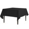LTC LINENS LinenTablecloth 70Inch Square Polyester Tablecloth Black
