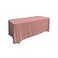 LA Linen Polyester Poplin Washable Rectangular Tablecloth Stain and Wrinkle Resistant Table Cover Fabric Table Cloth for Dinning Kitchen Party Holiday 90 by 132Inch Dusty Rose 90 in x 132 in