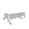 LA Linen Polyester Poplin Washable Rectangular Tablecloth Stain and Wrinkle Resistant Table Cover 60x126 Fabric Table Cloth for Dinning Kitchen Party Holiday 60 by 126Inch White