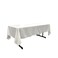 LA Linen Polyester Poplin Washable Rectangular Tablecloth Stain and Wrinkle Resistant Table Cover 60x126 Fabric Table Cloth for Dinning Kitchen Party Holiday 60 by 126Inch White