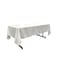 LA Linen Polyester Poplin Washable Rectangular Tablecloth Stain and Wrinkle Resistant Table Cover 60x126 Fabric Table Cloth for Dinning Kitchen Party Holiday 60 by 126Inch White
