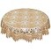 Simhomsen Small Beige Lace Tablecloth for Small Coffee Table 36 Inch Round