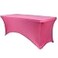 YOUR CHAIR COVERS Rectangular Spandex Table Covers 6ft Fitted Tablecloth Wedding Event Patio Decorations Elastic Fabric Stretch Tables Cover for 6 ft Folding Table Fuchsia