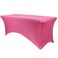 YOUR CHAIR COVERS Rectangular Spandex Table Covers 6ft Fitted Tablecloth Wedding Event Patio Decorations Elastic Fabric Stretch Tables Cover for 6 ft Folding Table Fuchsia
