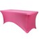 YOUR CHAIR COVERS Rectangular Spandex Table Covers 6ft Fitted Tablecloth Wedding Event Patio Decorations Elastic Fabric Stretch Tables Cover for 6 ft Folding Table Fuchsia