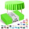 Exquisite 12Pack Premium Plastic 84Inch Round Tablecloth Lime Green