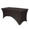 YOUR CHAIR COVERS Rectangular Spandex Table Covers 4ft Fitted Tablecloth Wedding Event Patio Decorations Elastic Fabric Stretch Tables Cover for 4 ft Folding Table Black